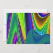 Summerrainbow , Abstrakt 3D Rainbowart Save The Date (Vorderseite)