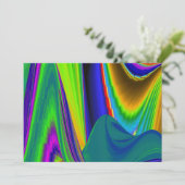 Summerrainbow , Abstrakt 3D Rainbowart Save The Date (Stehend Vorderseite)