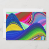 Summerrainbow , Abstrakt 3D Rainbowart Save The Date (Vorderseite)