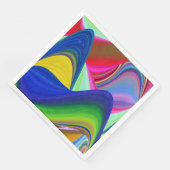 Summerrainbow , Abstrakt 3D Rainbowart Serviette (Ecke)
