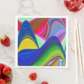 Summerrainbow , Abstrakt 3D Rainbowart Serviette (Beispiel)