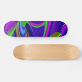 Summerrainbow , Abstrakt 3D Rainbowart Skateboard (Horizontal)