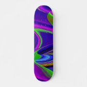 Summerrainbow , Abstrakt 3D Rainbowart Skateboard (Vorne)
