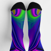 Summerrainbow , Abstrakt 3D Rainbowart Socken (Oben)
