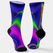 Summerrainbow , Abstrakt 3D Rainbowart Socken (Gewinkelt)
