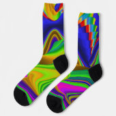 Summerrainbow , Abstrakt 3D Rainbowart Socken (Linkes Detail)