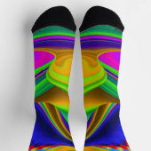 Summerrainbow , Abstrakt 3D Rainbowart Socken (Oben)