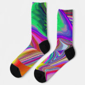 Summerrainbow , Abstrakt 3D Rainbowart Socken (Linkes Detail)