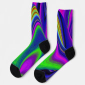 Summerrainbow , Abstrakt 3D Rainbowart Socken (Linkes Detail)