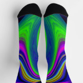 Summerrainbow , Abstrakt 3D Rainbowart Socken (Oben)
