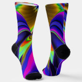 Summerrainbow , Abstrakt 3D Rainbowart Socken (Gewinkelt)