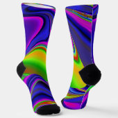 Summerrainbow , Abstrakt 3D Rainbowart Socken (Gewinkelt)