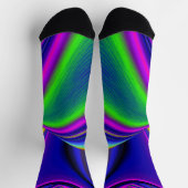 Summerrainbow , Abstrakt 3D Rainbowart Socken (Oben)