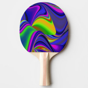 Summerrainbow , Abstrakt 3D Rainbowart Tischtennis Schläger