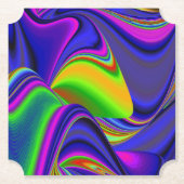 Summerrainbow , Abstrakt 3D Rainbowart Untersetzer (Vorderseite)