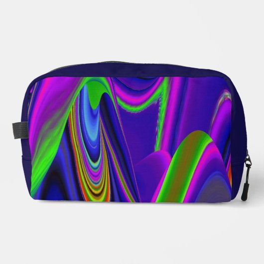 Summerrainbow , Abstrakt 3D Rainbowart Waschbeutel (Vorderseite)