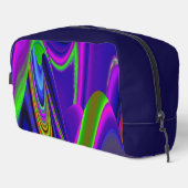 Summerrainbow , Abstrakt 3D Rainbowart Waschbeutel (Rechte Ecke)