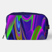 Summerrainbow , Abstrakt 3D Rainbowart Waschbeutel (Rückseite)