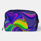 Summerrainbow , Abstrakt 3D Rainbowart Waschbeutel (Rückseite)