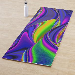 Summerrainbow , Abstrakt 3D Rainbowart Yogamatte