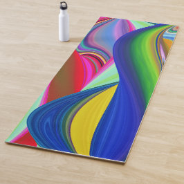 Summerrainbow , Abstrakt 3D Rainbowart Yogamatte