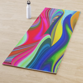 Summerrainbow , Abstrakt 3D Rainbowart Yogamatte