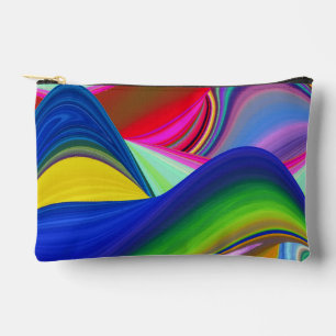 Summerrainbow , Abstrakt 3D Rainbowart Zubehörtasche