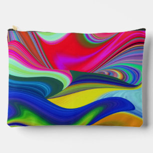 Summerrainbow , Abstrakt 3D Rainbowart Zubehörtasche