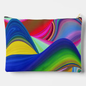 Summerrainbow , Abstrakt 3D Rainbowart Zubehörtasche (Rückseite)