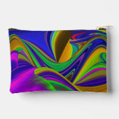 Summerrainbow , Abstrakt 3D Rainbowart Zubehörtasche (Rückseite)