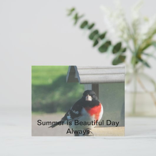 Summers Beautty Postkarte (Stehend Vorderseite)