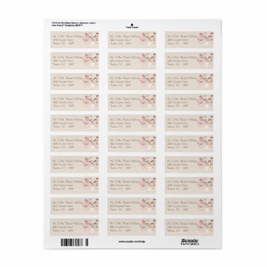 Summer's Dream Address Label (Vorne)