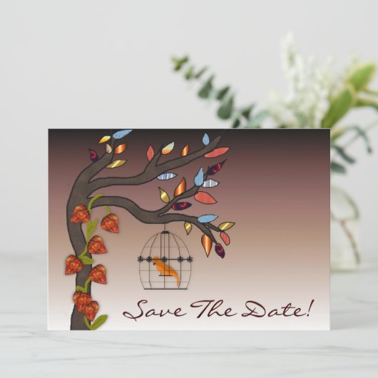 Summers End Save the Date (Stehend Vorderseite)