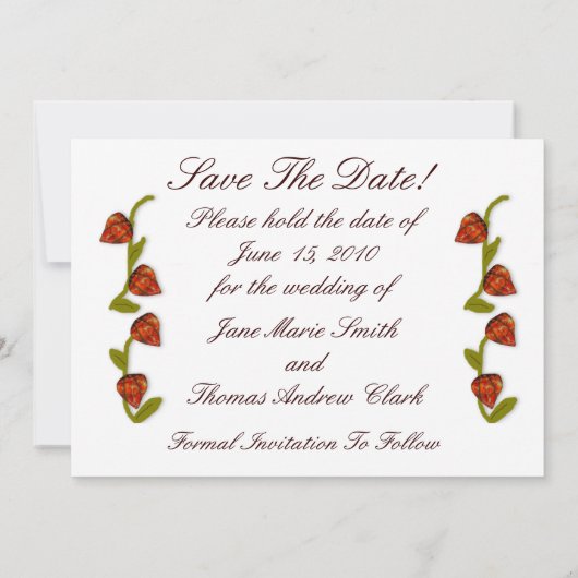 Summers End Save the Date (Rückseite)