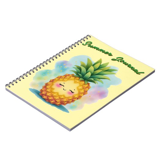 Summer's Journal Happy Pineaple-Notebook Notizblock (Linke Seite)