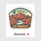 Summerset-See, Illinois Aufkleber (Blatt)