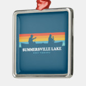 Summersville Lake West Virginia Canoe Ornament Aus Metall (Links)