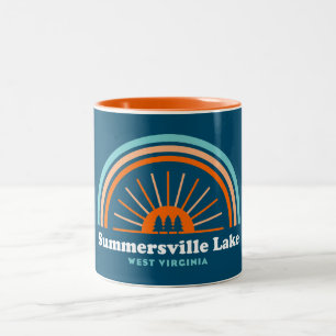 Summersville Lake West Virginia Regenbogen Zweifarbige Tasse