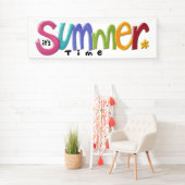 Summertime 2.5' x 8' Banner (Insitu)