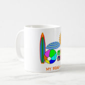 Summertime Beach Party Kaffeetasse (Vorderseite Links)
