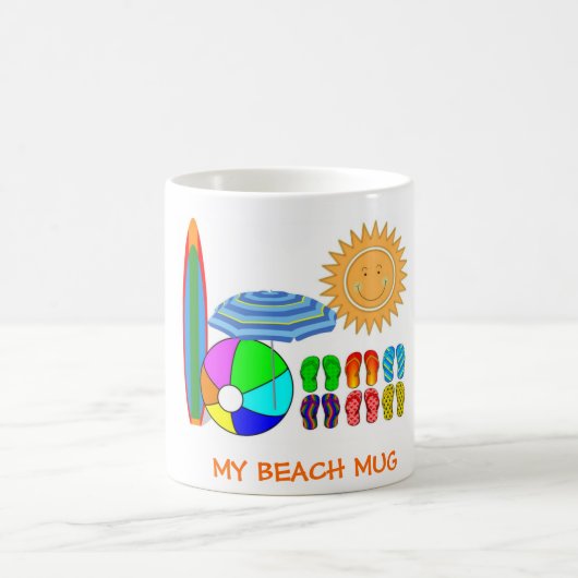 Summertime Beach Party Kaffeetasse (Mittel)