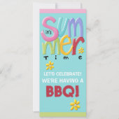 Summertime blue GRILLEN Einladung (Vorderseite)