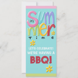 Summertime blue GRILLEN Einladung