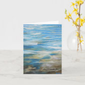 "Summertime Blues" - NoteCard Karte (Gelbe Blume)