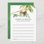 Summertime Brautparty Bingo Hinweiskarte (Vorne/Hinten)