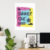Summertime-Darstellung. Poster (Heimbüro)