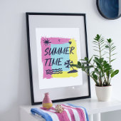 Summertime-Darstellung. Poster
