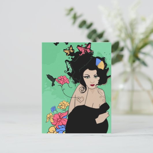 Summertime Fairy Postkarte (Stehend Vorderseite)