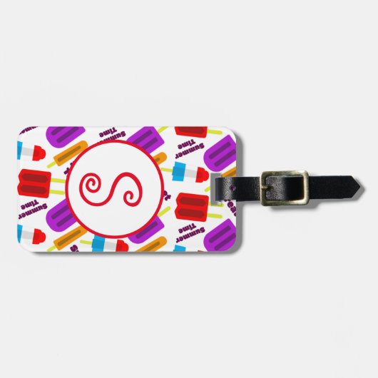 Summertime Frozen-Bar Gepäckanhänger (Vorderseite horizontal)