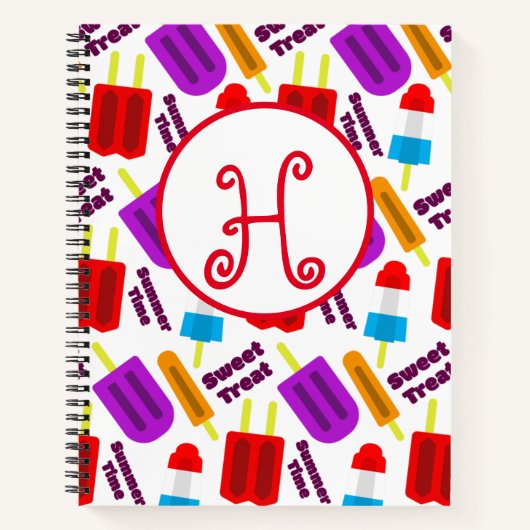 Summertime Frozen-Bar Notizblock (Vorderseite)